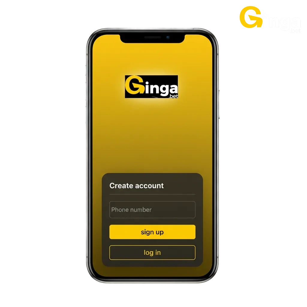 Banner do Gingabet PWA no Brasil com botão Baixar e 25% de cashback diário para Android e iOS app nativo em desenvolvimento.