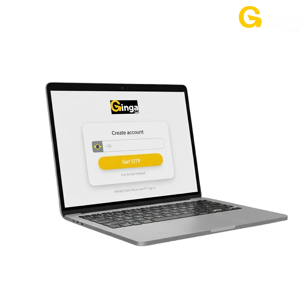Processo de cadastro, login e verificação na Gingabet; cassino, apostas esportivas e 25% de cashback diário